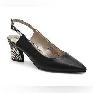 NEW Bellini Ladybug Slingback Pumps Black Size 9W